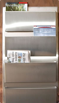 Stainless Steel Newspaper Stand